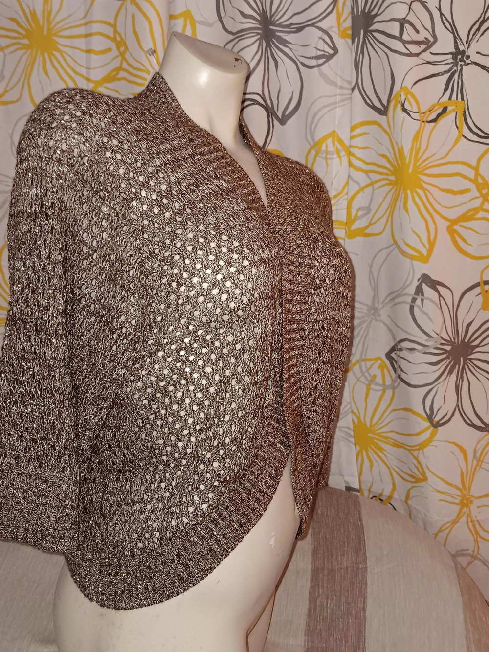 Brand New Sarah Spencer Womens Knited Brown Cardigan